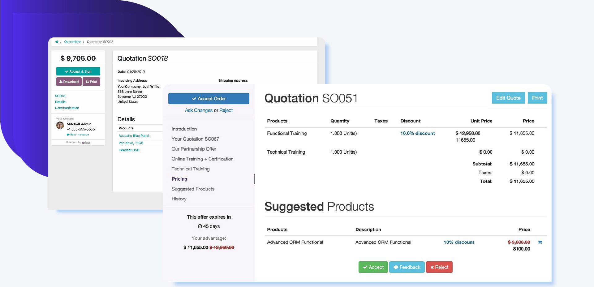 Gestion des ventes avec Odoo