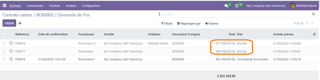 Gestion des Achats avec Odoo 16 - partie 02