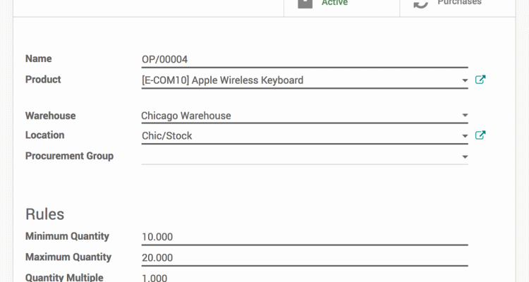 gestion d'entrepôt en ligne odoo