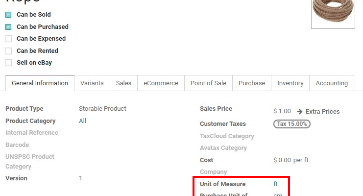 uom-on-product-form odoo 16